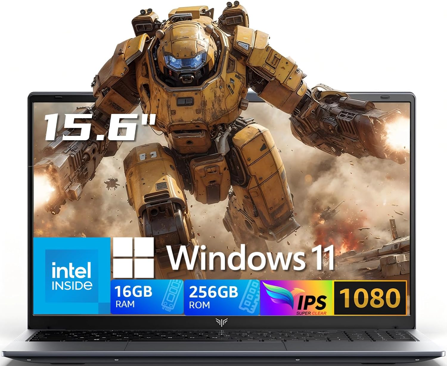 2026 Laptop 15.6" HD IPS Display Laptop with N95 Processor, Laptops 16GB RAM 256GB SSD Work Laptops UHD Graphics, Student Laptop Business Computer Light&Thin, Metal Shell, Webcam, Win, Type-C, USB3.2