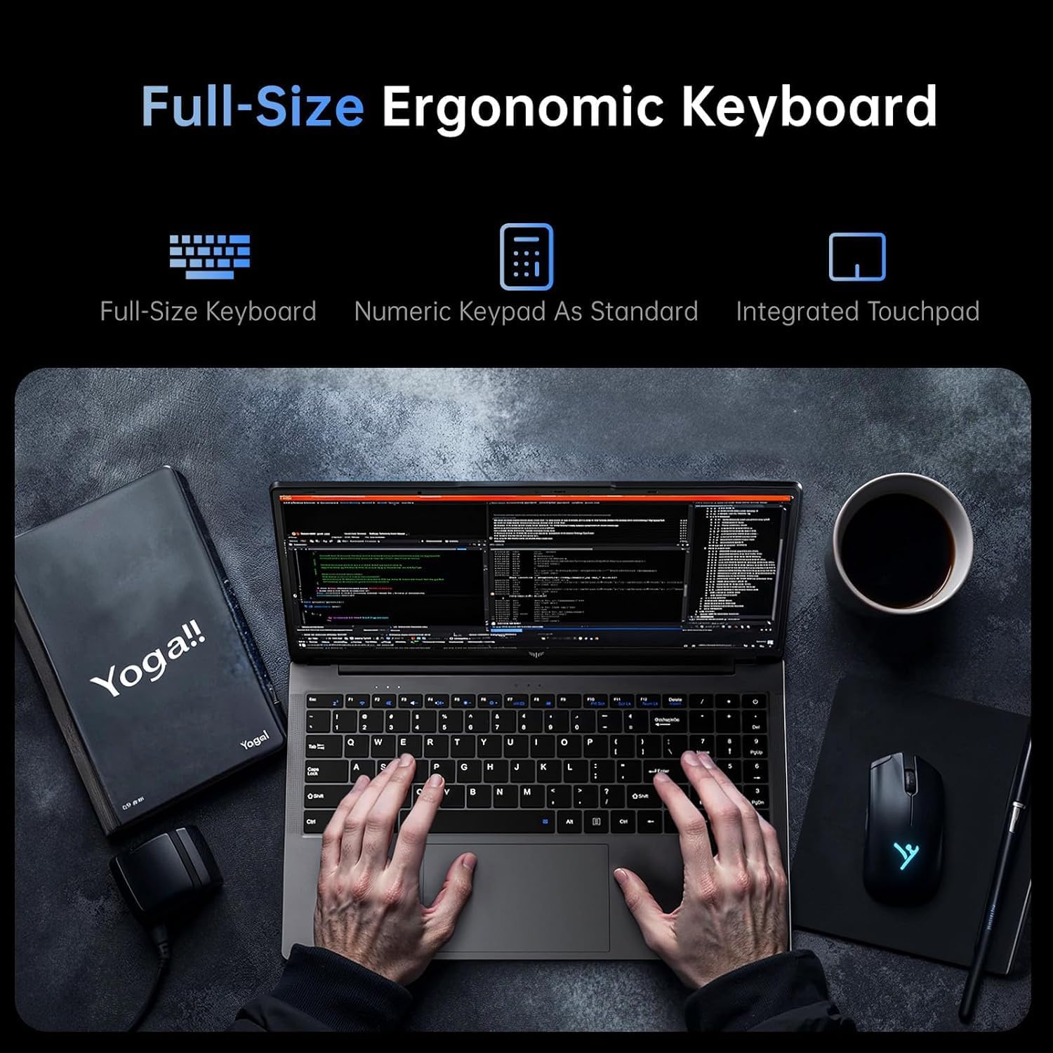 2026 Laptop 15.6" HD IPS Display Laptop with N95 Processor, Laptops 16GB RAM 256GB SSD Work Laptops UHD Graphics, Student Laptop Business Computer Light&Thin, Metal Shell, Webcam, Win, Type-C, USB3.2 - Image 5