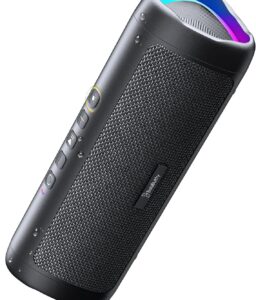 Bluetooth Speaker, 20W HD Sound, Portable Wireless, IPX5 Waterproof, Up to 24H Playtime, TWS Pairing, for Home/Party/Outdoor/Camping/Beach Essentials, Electronic Gadgets, Birthday Gift (Black)