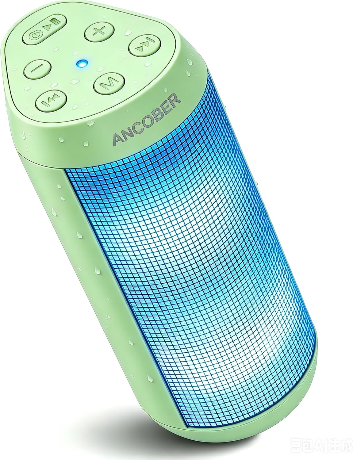Portable Bluetooth Speaker, Powerful HD Stereo Loud/30H Playtime/IPX4 Waterproof for Outdoor Home/8 Dynamic Lights/Wireless BT 5.3/AUX, Travel|Camping|Beach Essentials, School Supplies, Birthday Gifts
